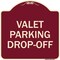 Signmission Valet Parking Drop-Off Heavy-Gauge Aluminum Architectural Sign, 18" x 18", BU-1818-22765 A-DES-BU-1818-22765 - alternate 1